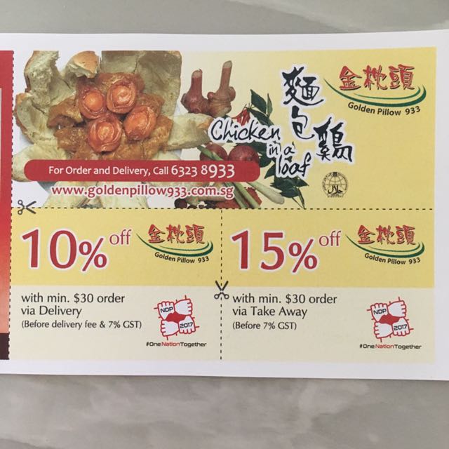 Golden pillow 933 voucher, Tickets & Vouchers, Vouchers on Carousell