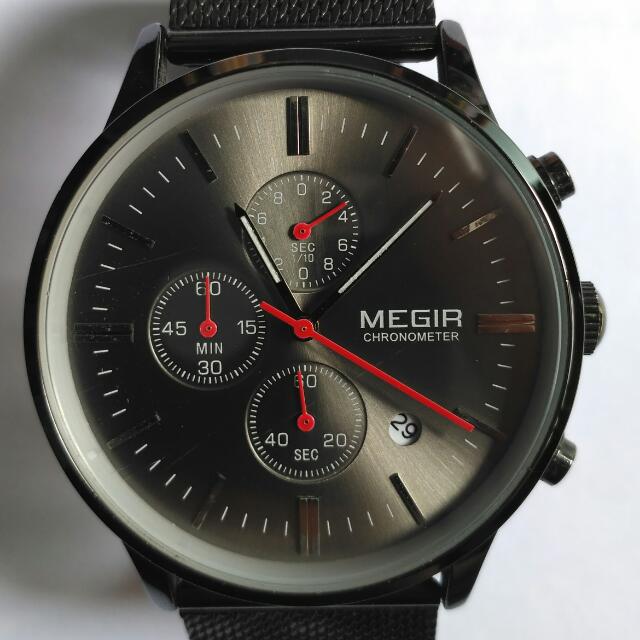 Megir Fashion Men Watch Top Brand Mewah Chronograph Tahan Air Olahraga Pria Jam Tangan Silikon Otomatis Tanggal Militer Jam Tangan Olahraga Jam Tangan Aliexpress