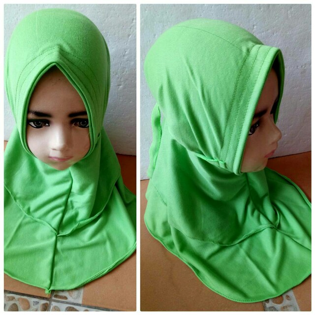 Jilbab Anak Bergo Model Kekinian Bahan Kaos Olshop Fashion Olshop