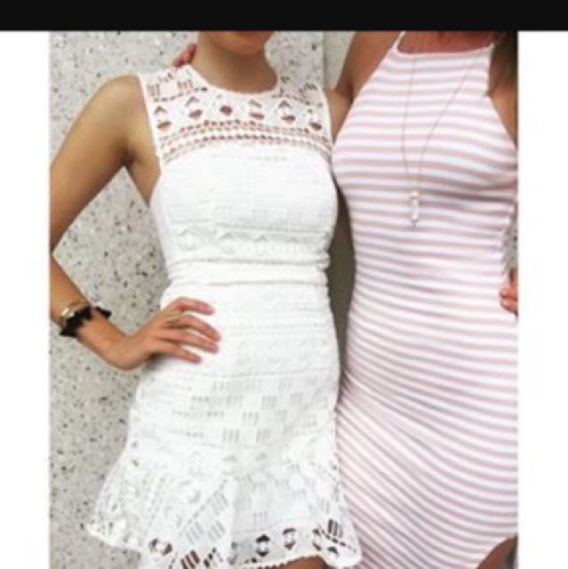 white dress kookai