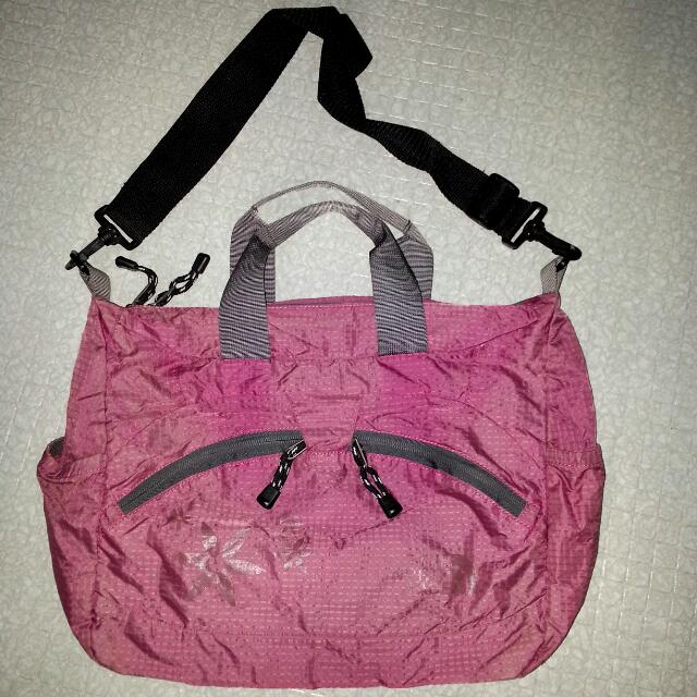 north face pink bag