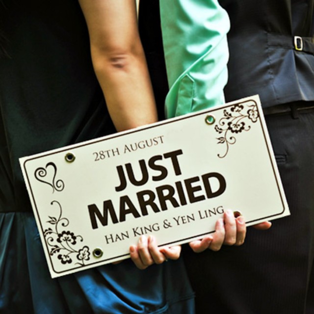 Pre Order Customised Photos Wedding Car Decorations Just Married