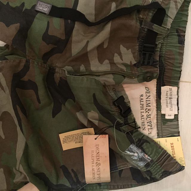 Ralph Lauren Denim & Supply Men Military Army Camo Pants, Men's Fashion,  Tops & Sets, Formal Shirts on Carousell