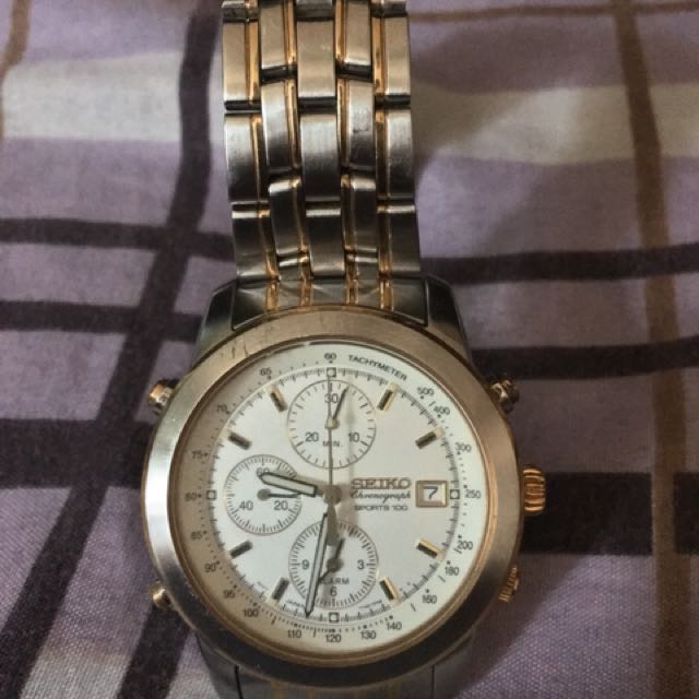 Seiko Chronograph Sport 100, Men's Fashion, Watches & Accessories, Watches  on Carousell