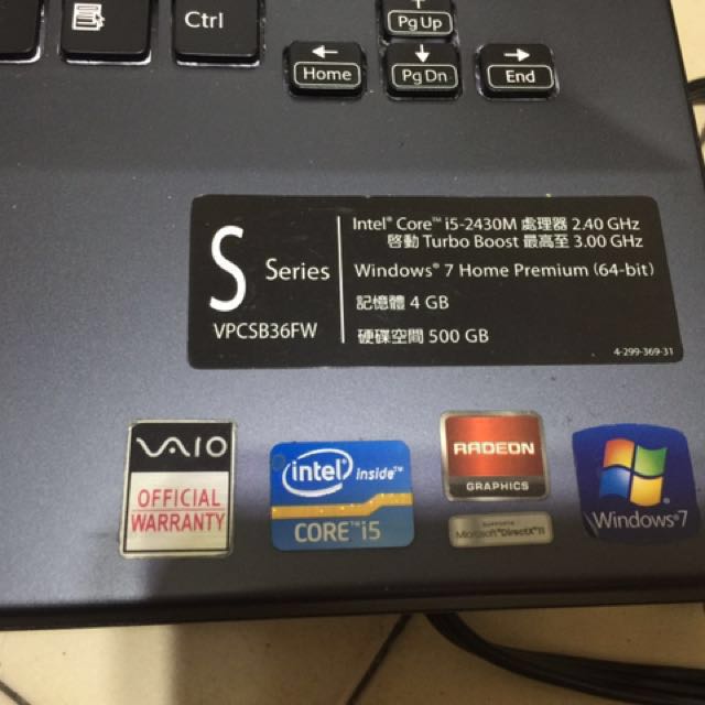 SONY VAIO 筆電PCG-41219P  i5 獨顯/4G/500G 照片瀏覽 3