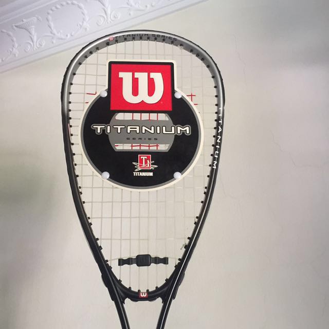 wilson titanium smash squash racket