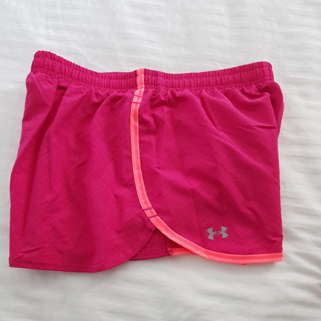 red under armour shorts womens