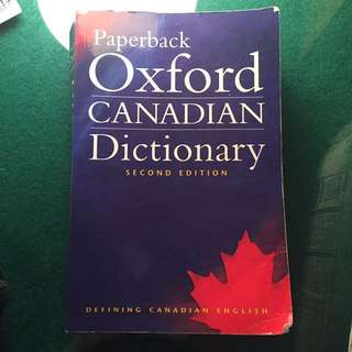 Oxford Canadian dictionary