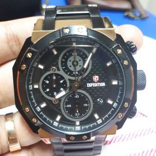 Jam expedition e3685m black rose gold