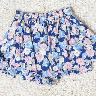 藍色碎花裙褲 （skirt）64234667450497110