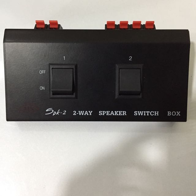 2way Speaker Switch Box, Audio, Soundbars, Speakers & Amplifiers on