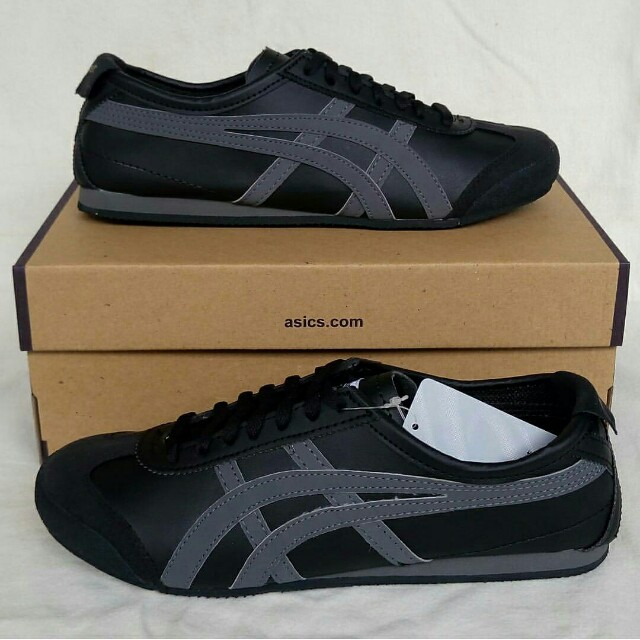 Asics Tiger Onitsuka Black Grey Olshop Fashion Olshop Pria On Carousell