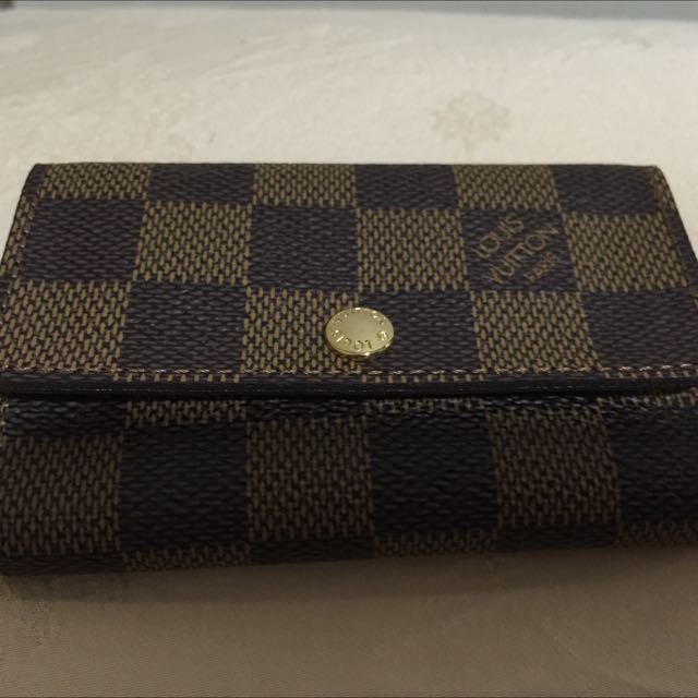 Louis Vuitton Wallet- Vintage- LV Taiga -Black Leather Card & Notes  Wallet-84