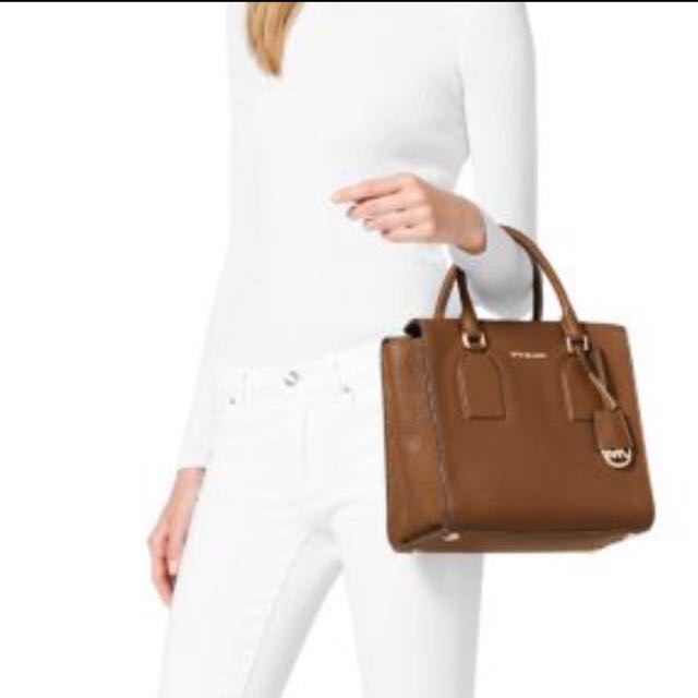 Authentic Michael Kor SELBY MEDIUM LEATHER SATCHEL Luxury Bags Wallets on Carousell