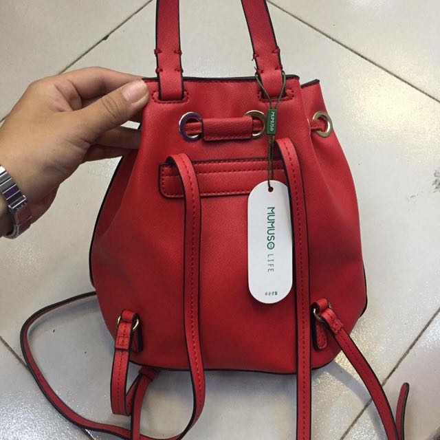 Mumuso Backpack Women s Fashion Bags Wallets Backpacks on Carousell