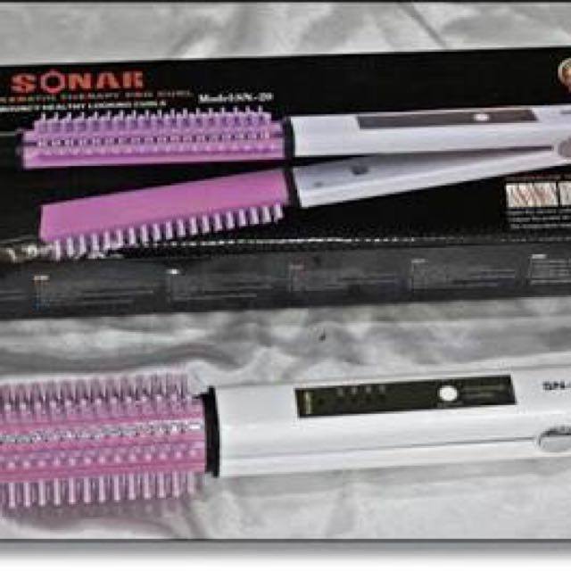 Catokan Sonar Hair Styling Tools 2in1 SN-20 Pink-Putih, Health & Beauty, Hair Care on Carousell