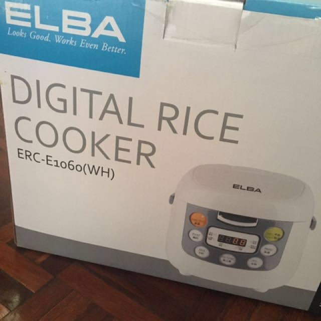 ELBA DIGITAL RICE COOKER, TV & Home Appliances, Kitchen Appliances