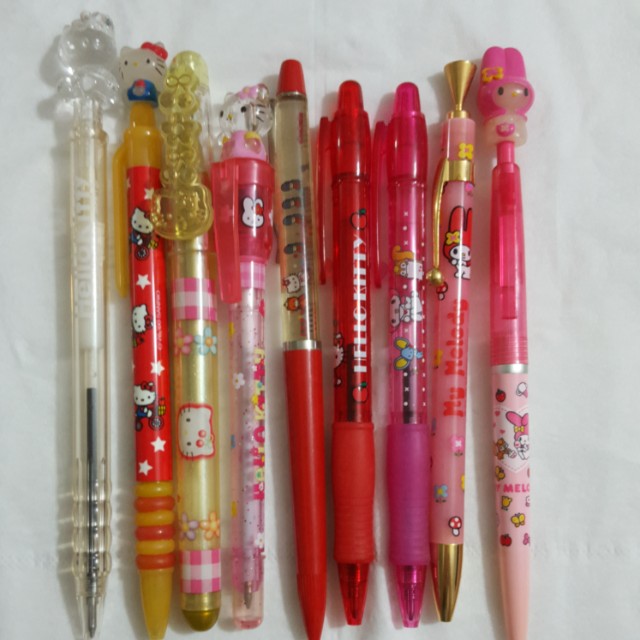 Hello kitty , my melody pens and pencils, Hobbies & Toys, Stationery ...