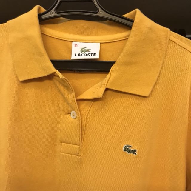 Lacoste mustard polo clearance