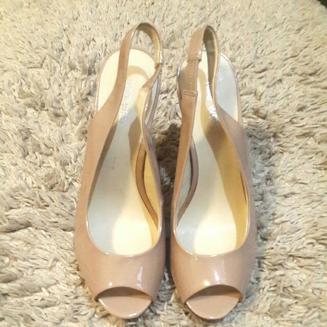 nine west open toe heels