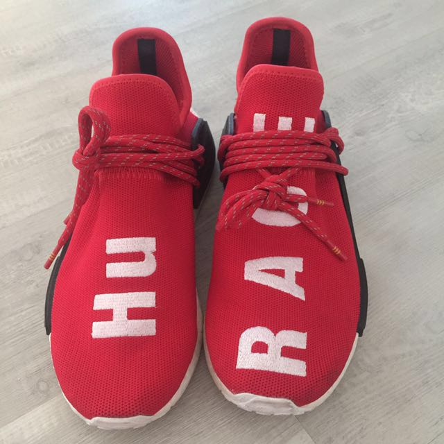 pharrell williams human race shoes red