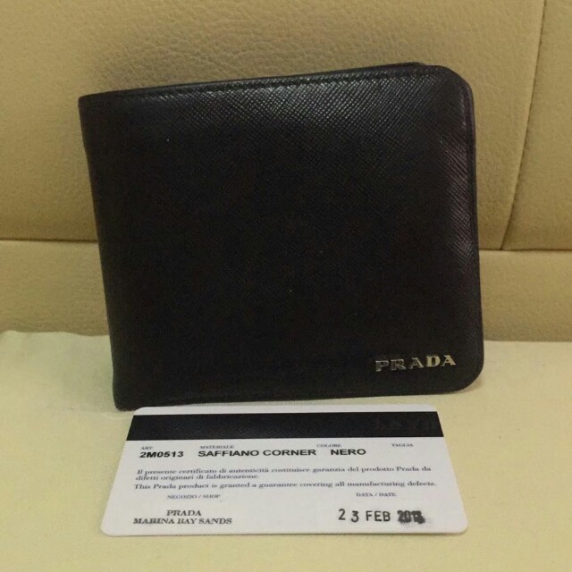 Prada Men Wallet in Black, Men's Fashion, Watches & Accessories ...