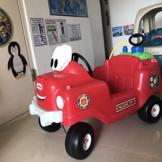 little tikes fire car