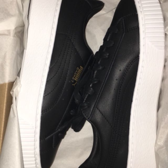 puma basket platform core black