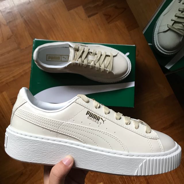 puma platform oatmeal