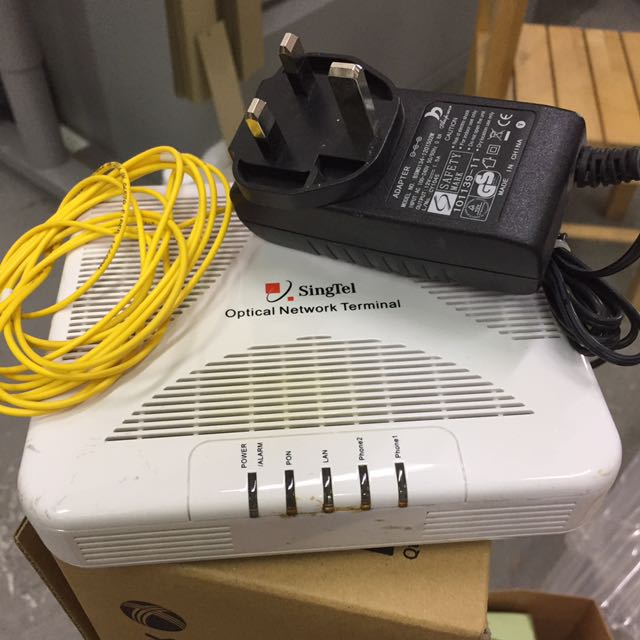 Singtel Optical Network Terminal Fiber Modem Electronics Others On Carousell