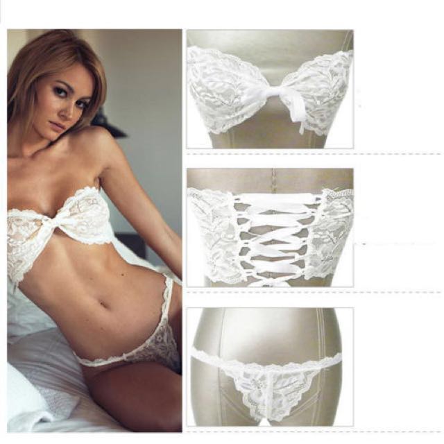 Women Lace Sexy Lingerie Nightwear Underwear G-string Babydoll Sleepwear  Bra Set 