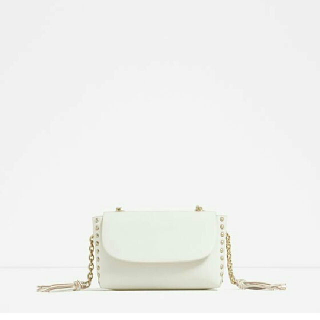 Zara Studs And Chain Crossbody Bag Ori