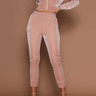 Kenna & Pia Velvet Tracksuit Set - Size L