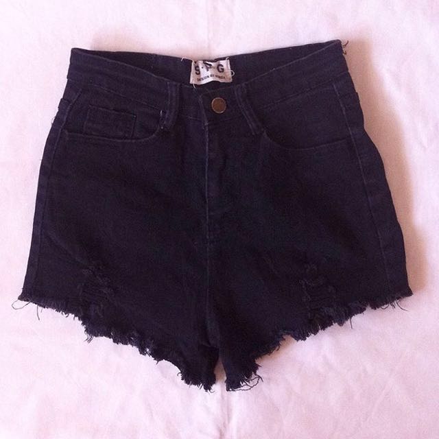 black high shorts