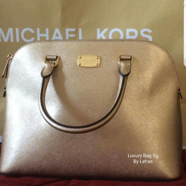 mk cindy large dome satchel