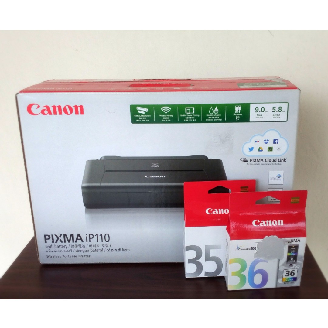 Brand New Canon Pixma Ip110 Wireless Printer Wth Battery For Sale Extra Ink Included Price 4660
