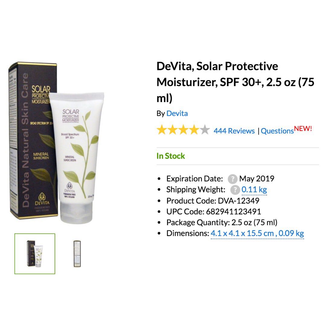 devita spf 30