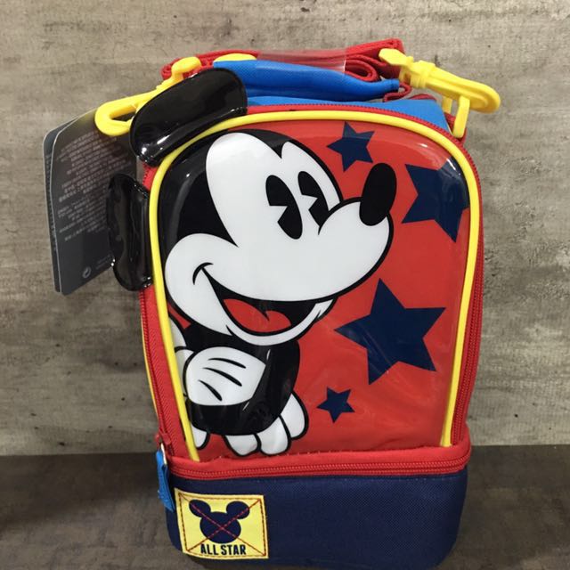 mickey mouse backpack and lunch box