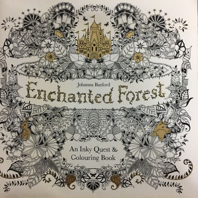Enchanted Forest Inky Quest Colouring Book Design Craft