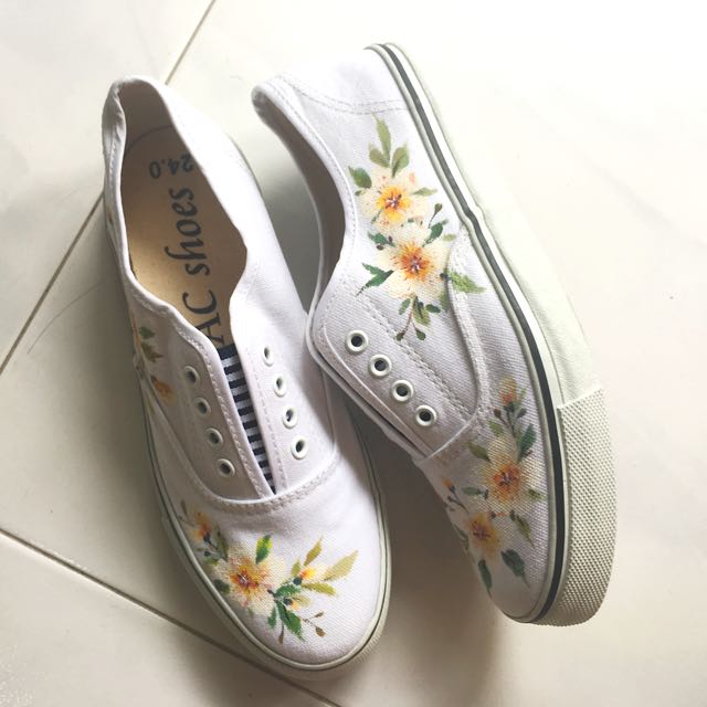 floral slip ons