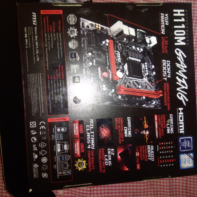 Msi H110m Gaming Ddr4 Electronics Computer Parts Accessories On Carousell