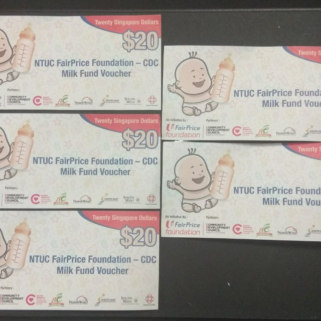 Ntuc Fairprice Foundation Cdc Milk Fun Voucher Entertainment Gift Cards Vouchers On Carousell - roblox all the latest products ntuc fairprice