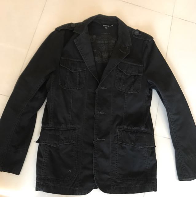 gold raincoat jacket