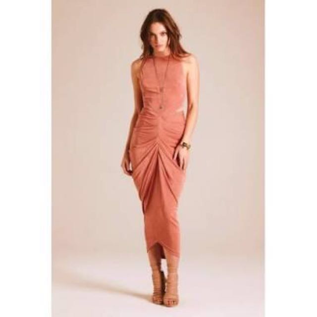 sheike rust dress