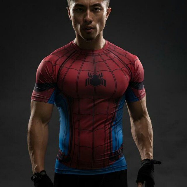 spiderman gym shirt