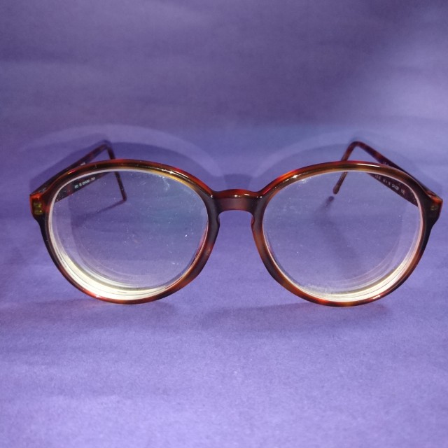 vintage 红色琥珀大框眼镜