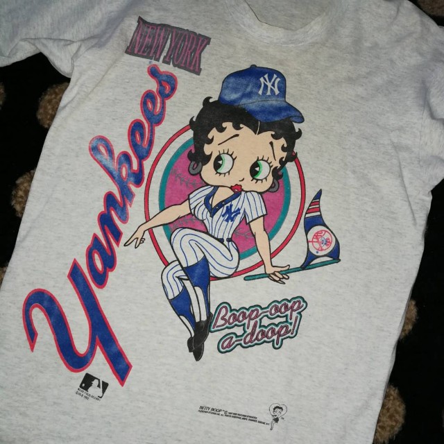 Yankees T-Shirt Unisex Vintage MLB New York Yankees Betty Boop