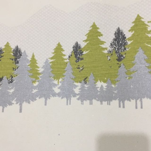 Wallpaper Dinding Motif Pohon Pinus Home Amp Furniture On