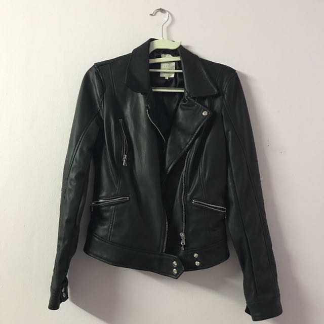 Zara TRF Leather Jacket, Women's 
