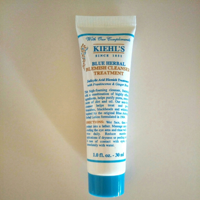 blue herbal blemish cleanser